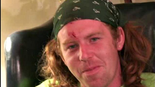 Not 10 minutes before I picked up this guy in downtown Atlanta, several guys stole his beer and beat him up, which explains the scrapes and bruises. Josh is 24 years old, 5' 4", and 150 pounds, and makes his living as a painter.