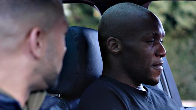 Dirty BBC stud penetrates black gay in the ass in missionary