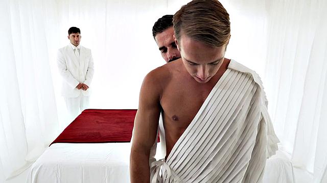 Masonic gaydaddies fuck stud in bareback 3way