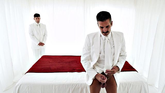 Masonic gaydaddies fuck stud in bareback 3way
