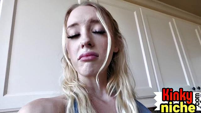 Stockings petite doggystyle