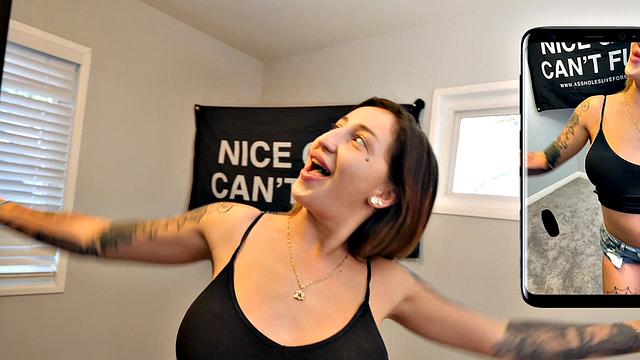 Naughty Brunette Anna Chambers Public Flashing And Creampie