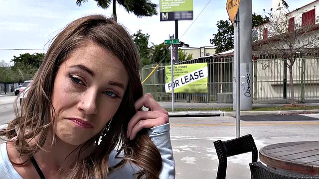 Watch this tattooed cutie spread her pussy and take a hard pounding from behind