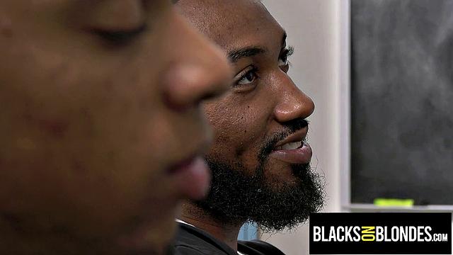 Night School Students Discover Hot Teacher's Old Porn Videos - Kenzie Love - BlacksOnBlondes