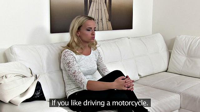 Fitness blonde loves riding cock