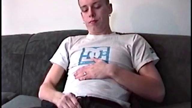 Roar looks hot in baggy pants and white t, but even better after he strips them off. He's a very smooth and horny boy who goes right to work stroking. As the fun intensifies and he pounds his stiff dick harder, Roar makes his balls bounce.