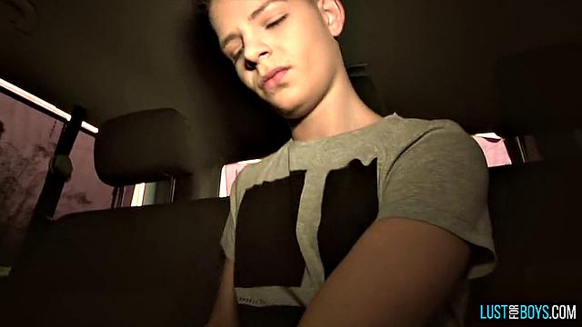 Alex Silvers Strokes Boner in the Backseat
