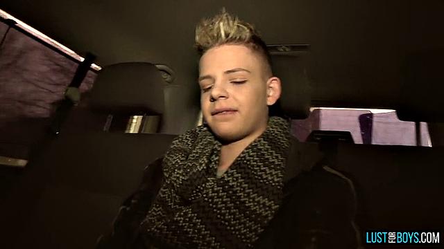 Alex Silvers Strokes Boner in the Backseat