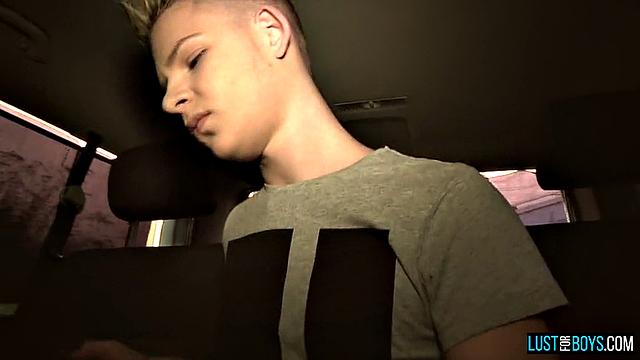 Alex Silvers Strokes Boner in the Backseat