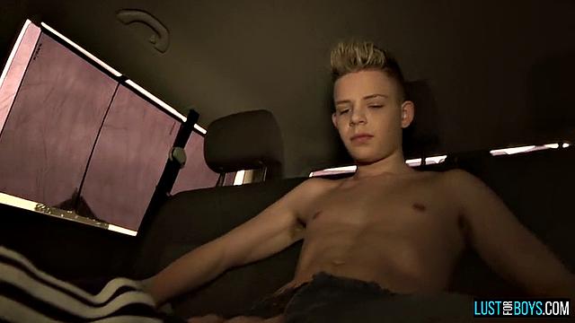 Alex Silvers Strokes Boner in the Backseat