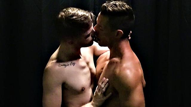 Rimming petite stud barebacks bottom in jockstrap in doggystyle