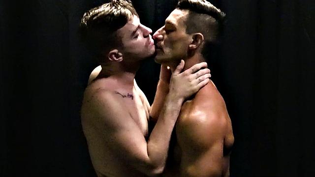 Rimming petite stud barebacks bottom in jockstrap in doggystyle