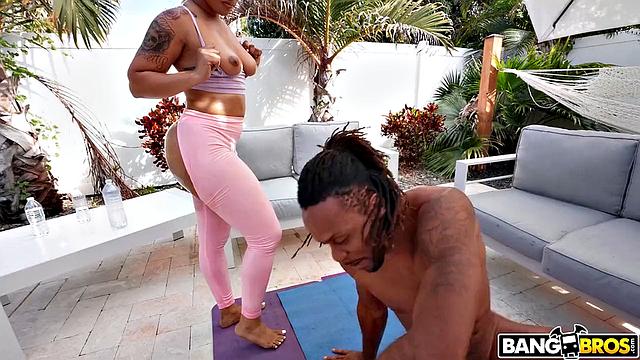 Big Booty Covered in Oil