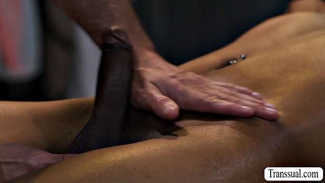 Letting my masseur bang my oily ass