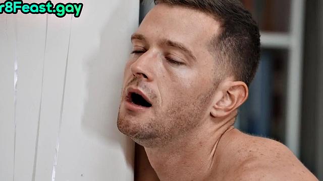 Ass fucked gay penetrated by huge cock in tight opening