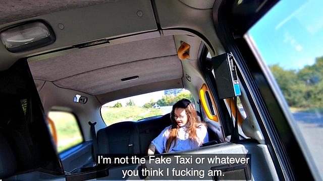 Alt cab babe sucks cock and gets doggystyled by driver