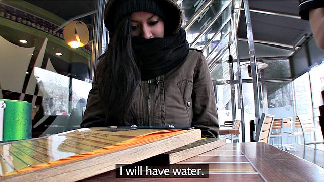 Stranger nails the tight pussy of a horny vagrants in a steamy shower