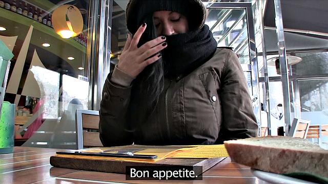 Stranger nails the tight pussy of a horny vagrants in a steamy shower