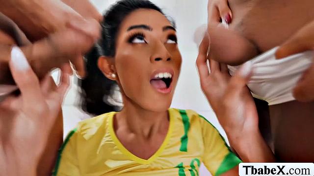 My football buddies fuck my ass after we lose