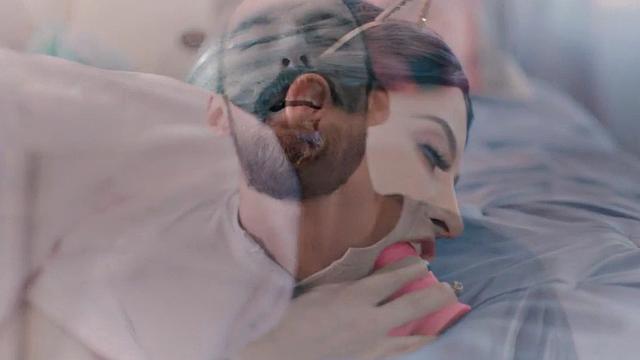 Tgirl toying tight ass before rimjob and boyfriend