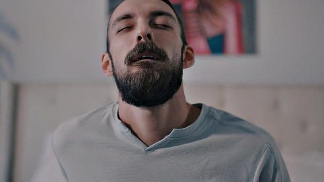 Tgirl toying tight ass before rimjob and boyfriend