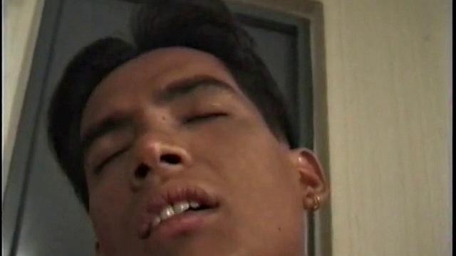 Night falls on a Bangkok resort and three horny Thai boys break out the anal sex toys. They all have their own dildo, and take turns penetrating each other's ass with them.