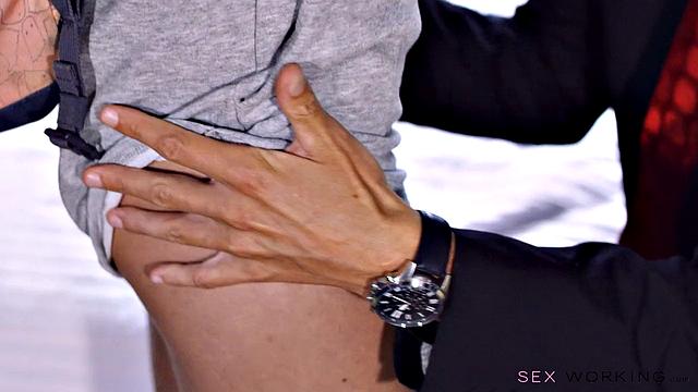 Sweet brunette has tight pussy