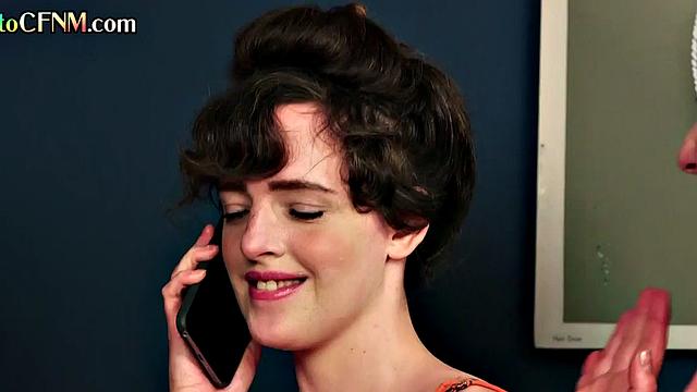 CFNM British ladies give group HJ to perv voyeur