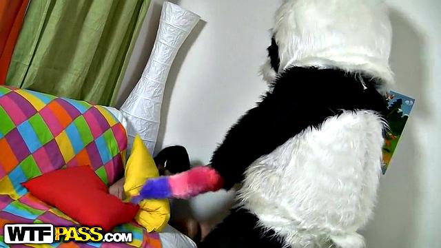 Hardcore with teen in shorts