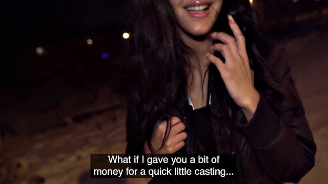 College babe picked up and pounded in doggystyle