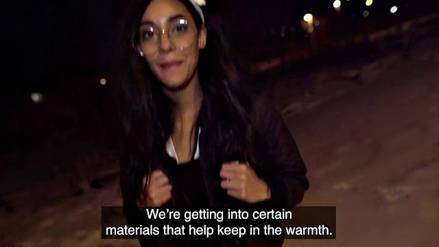 College babe picked up and pounded in doggystyle