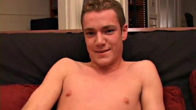 Brayden Stone strokes his thick cock and moans with pleasure