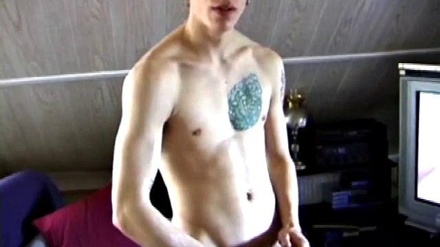 After getting naked in the bedroom, Shane delivers another hot stroke show. He lubes up his dick, works it stiff and jerks off until he squeezes out a warm cum load.