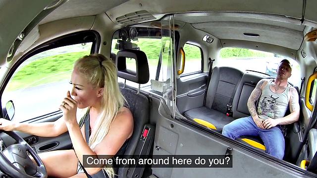 Blonde bombshell gets her tight pussy pounded in jeans & reverse cowgirl