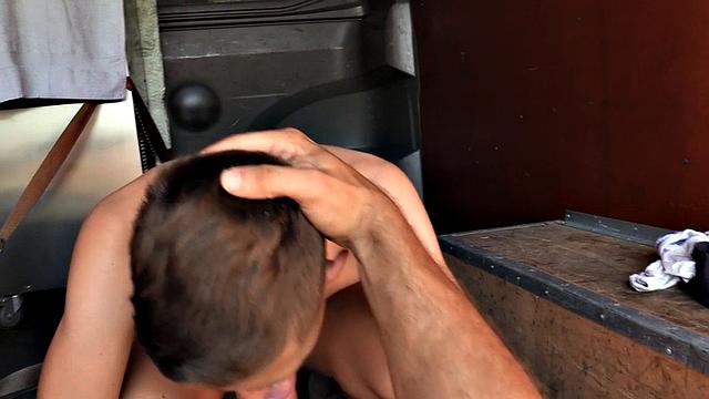 Sexy gay fucked in tight asshole by naughty fucker