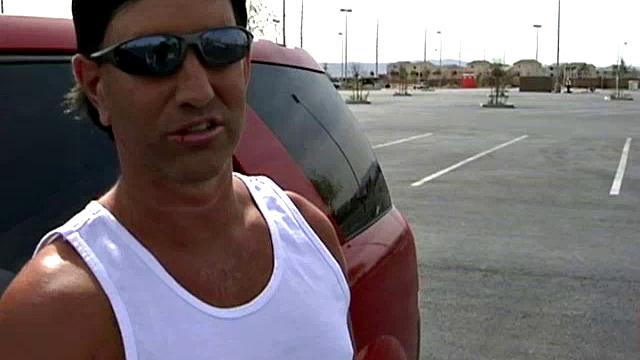 Cute BBW in the Parking