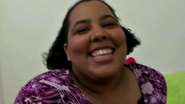 Cute BBW in the Parking