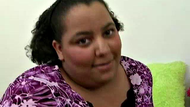 Cute BBW in the Parking