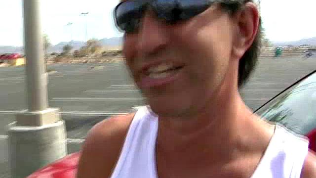 Cute BBW in the Parking