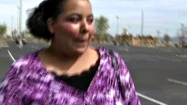 Cute BBW in the Parking