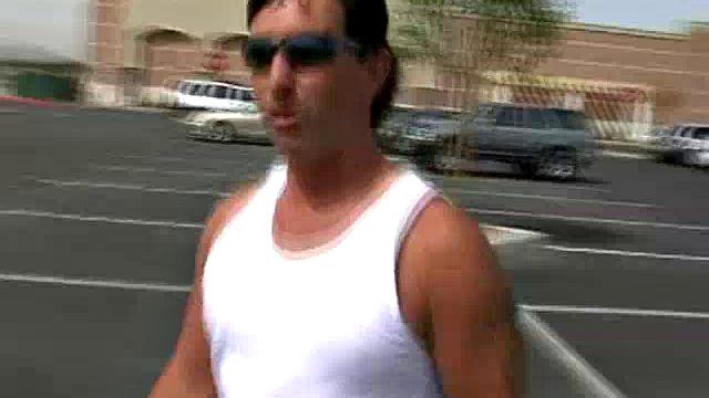 Cute BBW in the Parking