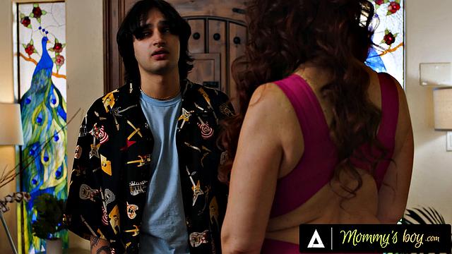 MOMMY'S BOY - Annoyed Boy Can't Believe Stacked Stepmom Turned Into A Horny Bimbo