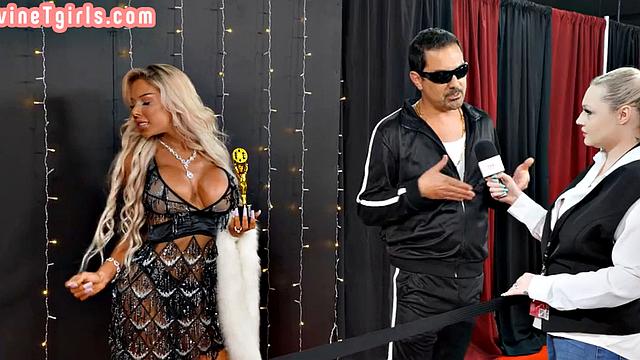 Trans glamour influencer gets assfucked by BF after show