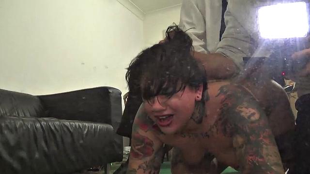 Chubby UK subslut disciplined and hammered hard