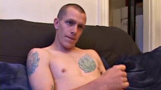 Young Shane gets on all fours to have his hole checked out by a handy friend. Shane looks over his shoulder as he enjoys the play. Then it's business as usual, as he goes to work stroking his cock and pumping out another load of cum.