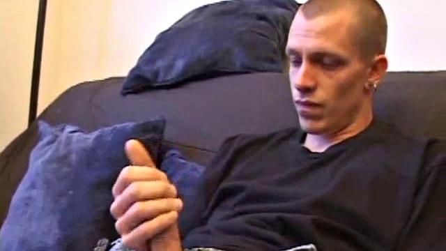 Young Shane gets on all fours to have his hole checked out by a handy friend. Shane looks over his shoulder as he enjoys the play. Then it's business as usual, as he goes to work stroking his cock and pumping out another load of cum.