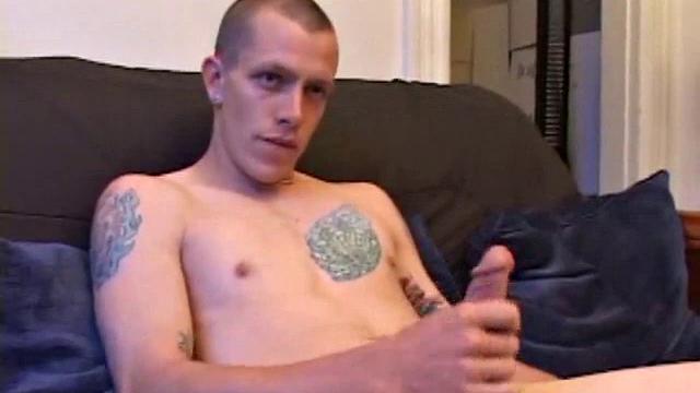 Young Shane gets on all fours to have his hole checked out by a handy friend. Shane looks over his shoulder as he enjoys the play. Then it's business as usual, as he goes to work stroking his cock and pumping out another load of cum.