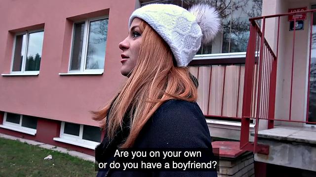 Russian redhead takes cash for sex