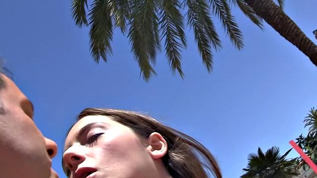 My amateur gf plays with a dildo and my dick