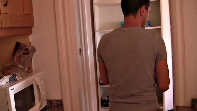 My amateur gf plays with a dildo and my dick